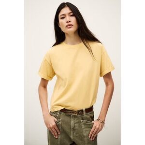 BA&SH Rosie Short-Sleeve T-Shirt in Yellow
